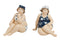 Frau im Badeanzug aus Poly, 2-fach sortiert, B13 x T8 x H12 cm