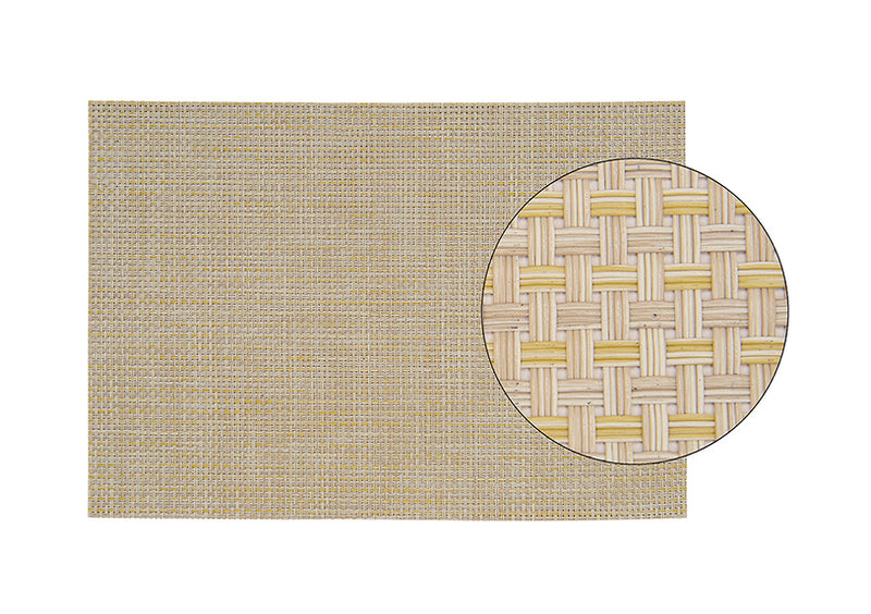 Tischset aus Kunststoff, beige grob, (B/H) 45x30 cm