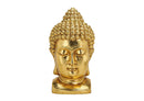 Buddhakopf in gold aus Magnesia, B27x T25 x H47 cm