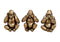 Gorilla in bronze aus Poly, 3-fach sortiert, B17 x T12 x H22 cm