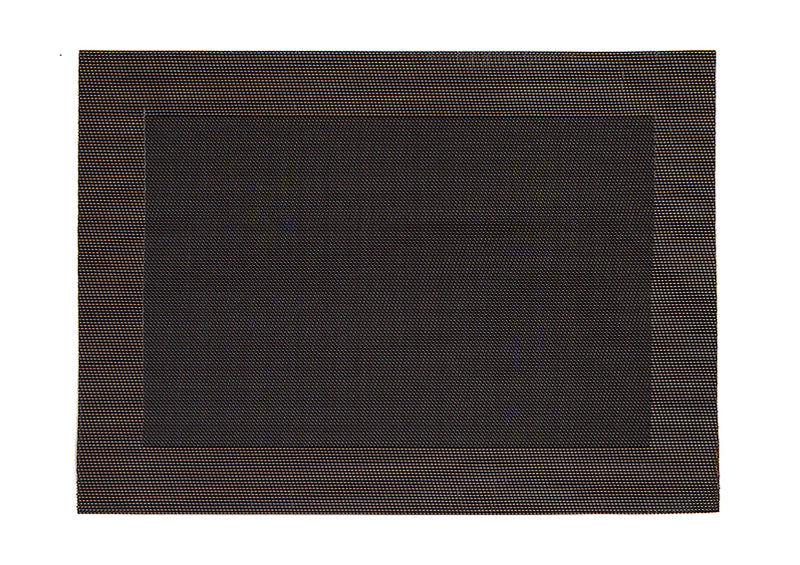 Tischset in dunkelbraun aus Kunststoff, B45 x H30 cm