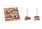 Hänger Set Weihnachtsauto (B/H/T) 6x5x0.5 cm, aus Holz Rot, braun 8er Set