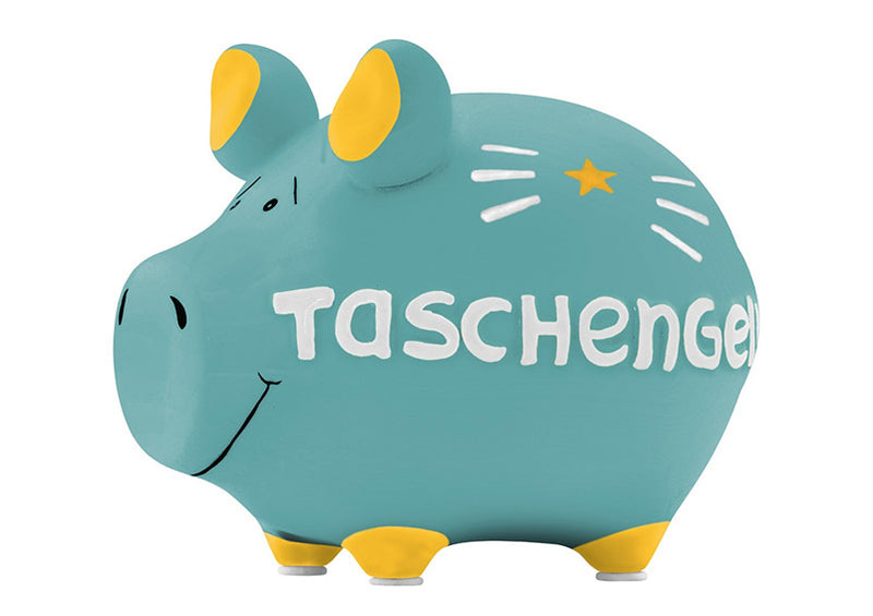Spardose KCG Kleinschwein, Taschengeld, aus Keramik (B/H/T) 12,5x9x9 cm