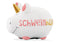 Spardose KCG Kleinschwein, SCHWEINHORN, aus Keramik, Art. 101599 (B/H/T) 12,5x9x9cm