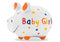 Spardose KCG Kleinschwein, Baby Girl, aus Keramik, Art. 101765 (B/H/T) 12,5x9x9 cm