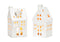 Windlicht Haus aus Porzellan, Weiß, 2er-Set, (B/H/T) 8x16x7 cm