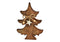 Tannenbaum aus Mangoholz braun (B/H/T) 14x20x2cm