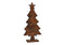 Aufsteller Tannenbaum aus Mangoholz braun (B/H/T) 20x42x5cm