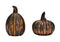 Kürbis aus Mangoholz braun 2-fach, (B/H/T) 8x12x8cm 9x10x9cm