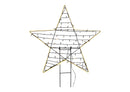 Stecker Stern mit Licht 350er LED warmweiss aus Metall schwarz (H) 30cm