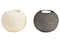 Kerzenhalter Teelichthalter aus Keramik beige, schwarz 2-fach, (B/H/T) 11x8x11cm