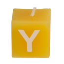 Farbiger Kerzenblock mit Schrift, Happy Birthday,