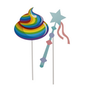Party-Foto-Verkleidung auf Stick, Einhorn