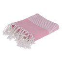 Rosa/Weißes Fouta-Hamamtuch (für Sauna & Strand)