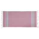 Rosa/Weißes Fouta-Hamamtuch (für Sauna & Strand)