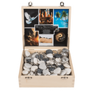 Metall-Schlüsselanhänger, Worry Hearts, ca. 3 cm,