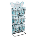 Gebürsteter Metall-Schlüsselanhänger, Engel,