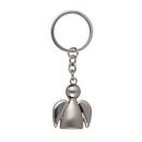 Gebürsteter Metall-Schlüsselanhänger, Engel,