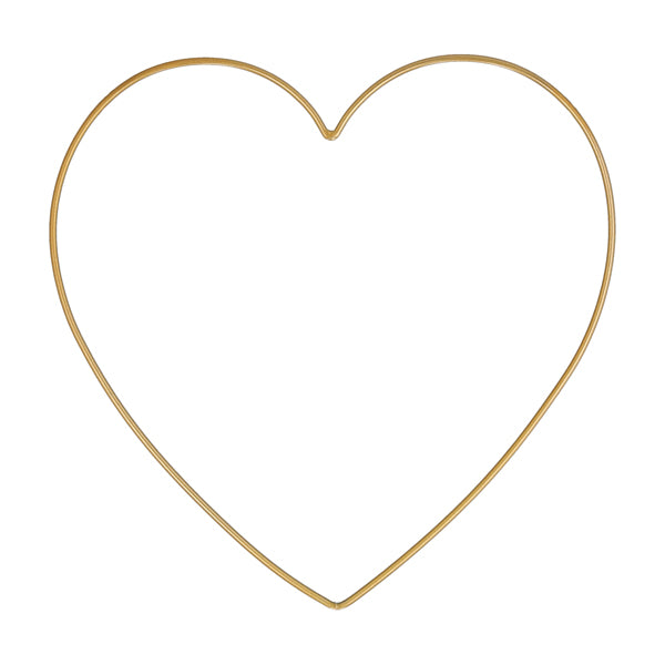 Herz zum Hängen DIY, gold, S, ca.27x26cm