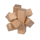 Naturholz-Geduldsspiel, ca. 4,5 x 4,5 cm,