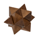 Naturholz-Geduldsspiel, ca. 4,5 x 4,5 cm,