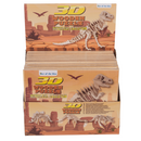 Naturholz-3D-Puzzle, Dinosaurierskelett I,