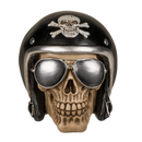 Spardose mit Schloss, Totenkopf mit Sonnenbrille &
