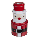 Metall-Dose, Weihnachtsfiguren, 3er Set,