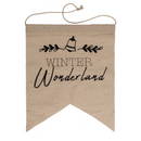 Naturfarbener Wimpel, Weihnachten,