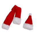 Textil-Flaschenüberzug, Weihnachtsmütze & Schal,