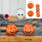 Halloween Kürbis Kessel, mini, 4er Set, ca. 7cmD