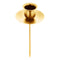 Stabkerzenhalter Tülle mit Spieß,gold, 10cmL