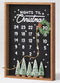 Weihnachts Countdown Kalender 35cm x 25cm 