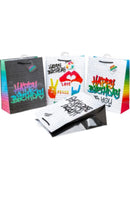 Geschenktasche, groß, 32,5*26*12,5cm, Birthday Graffiti