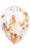 3 Ballons mit Konfetti-Füllung, Ø 28cm, transluzent