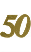 Zahlen-Streudeko, 14g, metallic, gold, 50