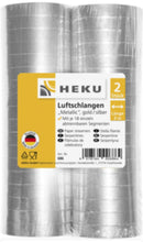 2 Luftschlangen "metallic", 18er/Länge 3m, gold/silber
