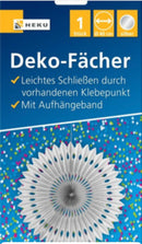 Deko-Fächer, Ø 40cm, silber