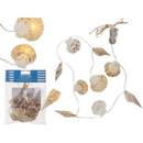 Lichterkette, Muscheln, mit 9 warmweißen LED