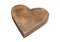 Herz aus Mango Holz Braun (B/H/T) 20x4x20cm