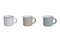 Espressotasse in weiß/braun/grau aus Keramik, 3-fach sortiert, 5 cm, 50ml