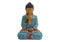 Buddha aus Poly, blau/braun/rot (B/H/T) 29x44x21cm