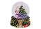 Schneekugel Nikolaus an Baum mit Beleuchtung, aus Glas/Poly (B/H/T) 7x9x7 cm