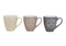 Jumbo Becher Time for Coffee, aus Keramik, 3-fach sortiert, 11 cm 440ml
