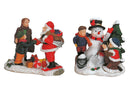 Miniatur-Weihnachtsfiguren aus Poly, 2-fach sortiert, 6 cm