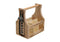 Flaschenbox für 6 Flaschen 0,33 l, aus Holz/Metall, B29 x T17 x H28 cm