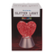 Glitter-Leuchte „Herz“, mit rotem Glitter,
