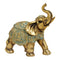 Elefant  aus Poly Gold (B/H/T) 15x16x7cm