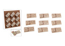 Holzdisplay, Geldgeschenke Mausefallen 27 Stk. auf Display aus Holz Natur 9-fach, (B/H/T) 5x10x2cm