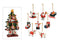 Weihnachtsanhänger Baum aus Poly, 8-fach sortiert (B/H/T) 8x6x0.5 cm